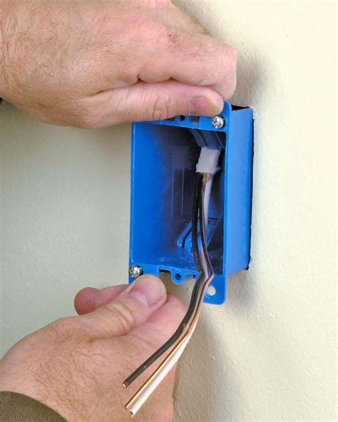 how to install junction box in wall|putting electrical box existing drywall.